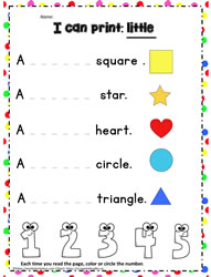 Kindergarten Word Activities 100
